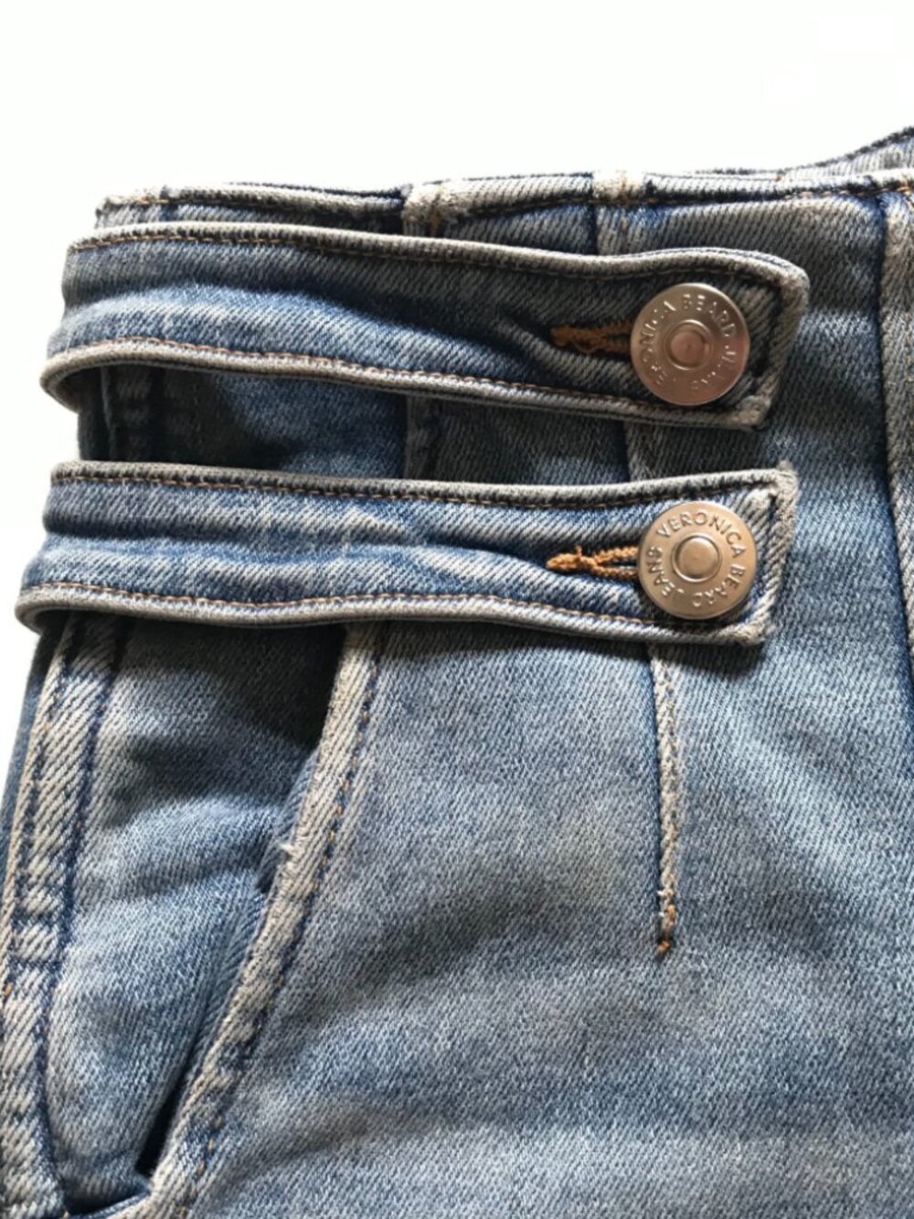 Veronica Beard Beverly High Waisted Flare Jeans Womens 27 Blue Lakeshore Stretch - Picture 6 of 13